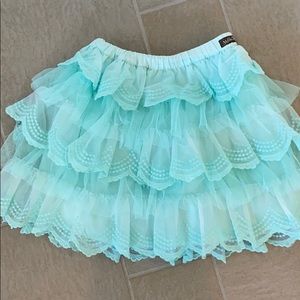 Matilda Jane size 8 tutu skirt- sea foam green